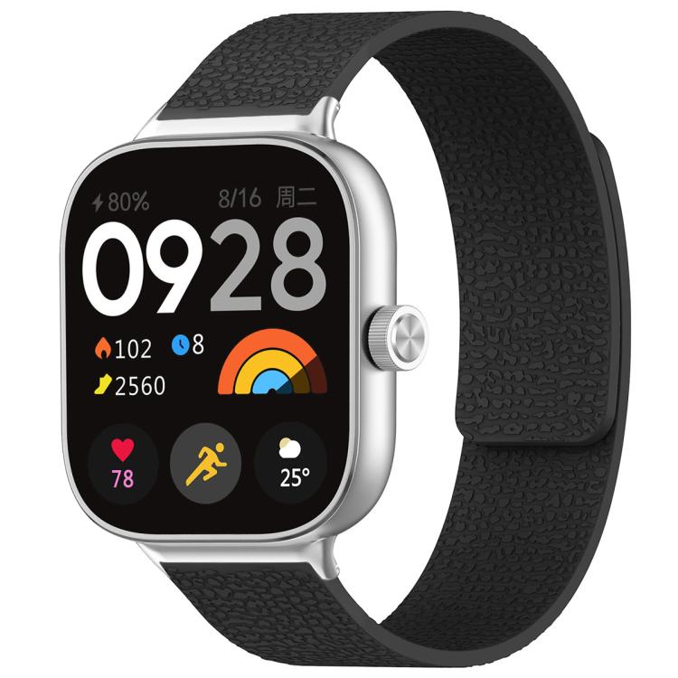For Xiaomi Band 10 Pro/9 Pro/Redmi Watch 6/5/4 xDfind Litchi Texture Magnetic Silicone Watch Band