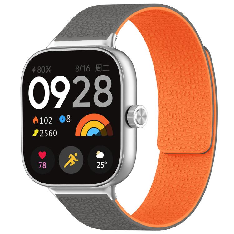 For Xiaomi Band 10 Pro/9 Pro/Redmi Watch 6/5/4 xDfind Litchi Texture Magnetic Silicone Watch Band