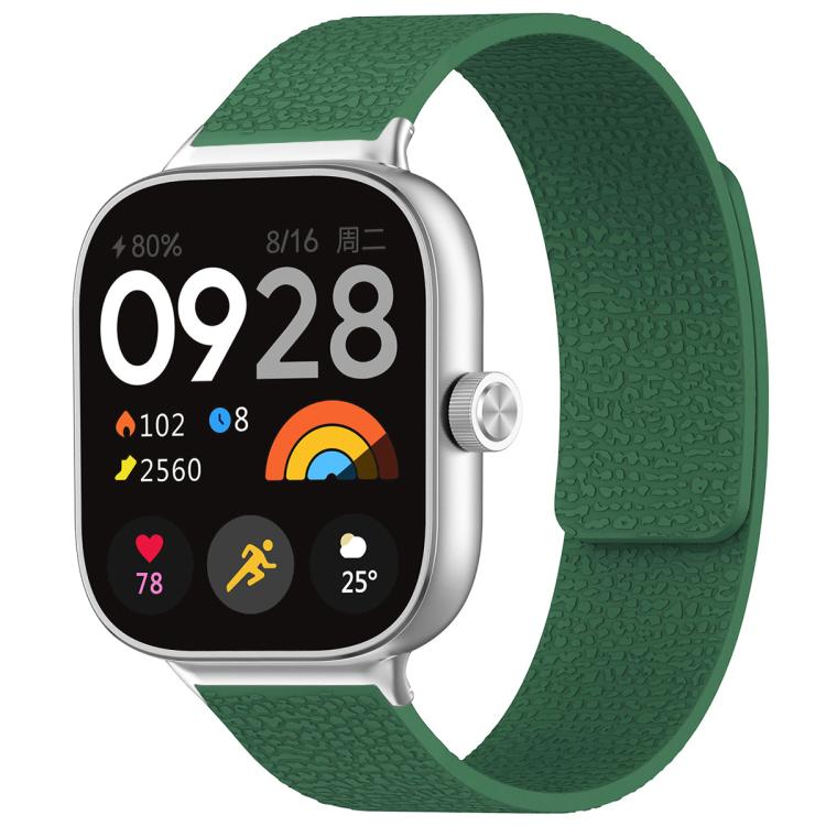 For Xiaomi Band 10 Pro/9 Pro/Redmi Watch 6/5/4 xDfind Litchi Texture Magnetic Silicone Watch Band