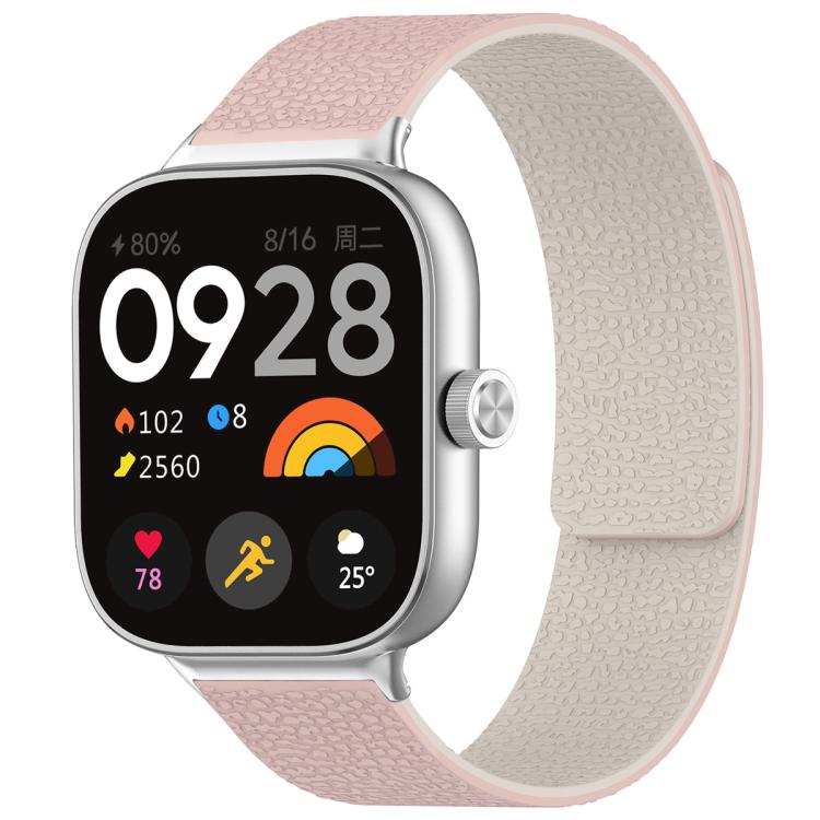 For Xiaomi Band 10 Pro/9 Pro/Redmi Watch 6/5/4 xDfind Litchi Texture Magnetic Silicone Watch Band