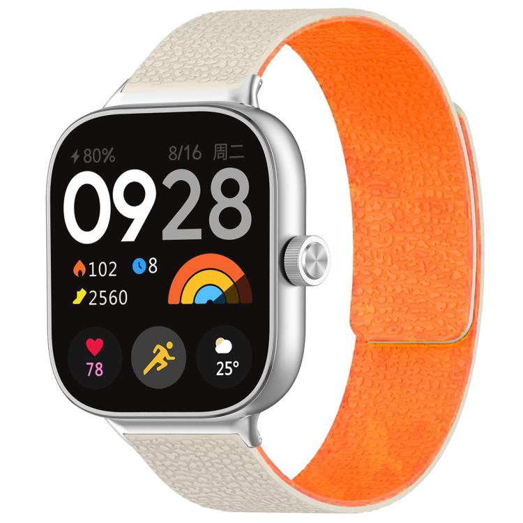 For Xiaomi Band 10 Pro/9 Pro/Redmi Watch 6/5/4 xDfind Litchi Texture Magnetic Silicone Watch Band
