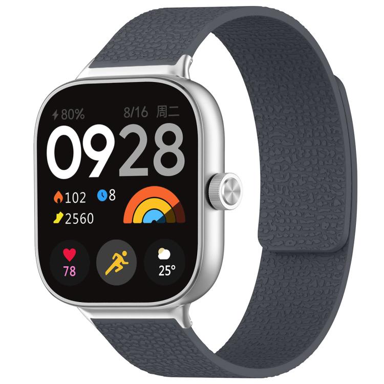 For Xiaomi Band 10 Pro/9 Pro/Redmi Watch 6/5/4 xDfind Litchi Texture Magnetic Silicone Watch Band
