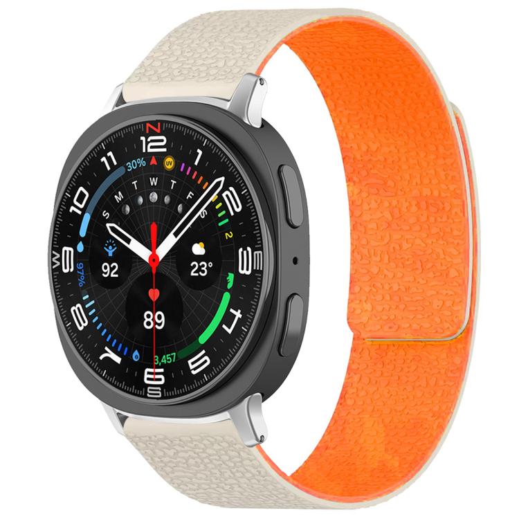 For Samsung Galaxy Watch Ultra/Ultra 2025 xDfind Litchi Texture Magnetic Silicone Watch Band