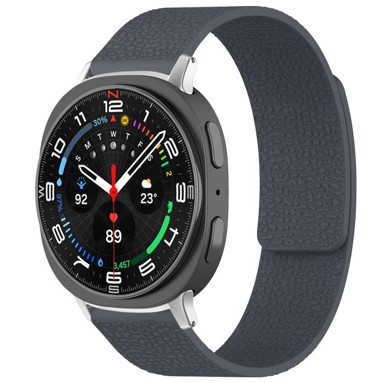 For Samsung Galaxy Watch Ultra/Ultra 2025 xDfind Litchi Texture Magnetic Silicone Watch Band