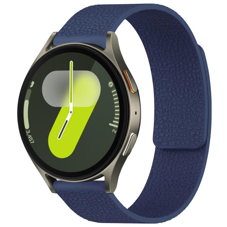 For Samsung Galaxy Watch 7 / 6 / 5 / FE xDfind Litchi Texture Magnetic Silicone Watch Band