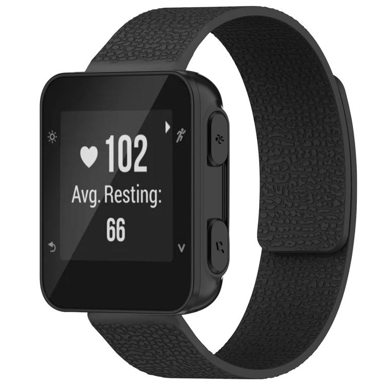 For Garmin Forerunner 35/30/35J 20mm xDfind Litchi Texture Magnetic Silicone Watch Band