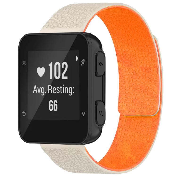 For Garmin Forerunner 35/30/35J 20mm xDfind Litchi Texture Magnetic Silicone Watch Band