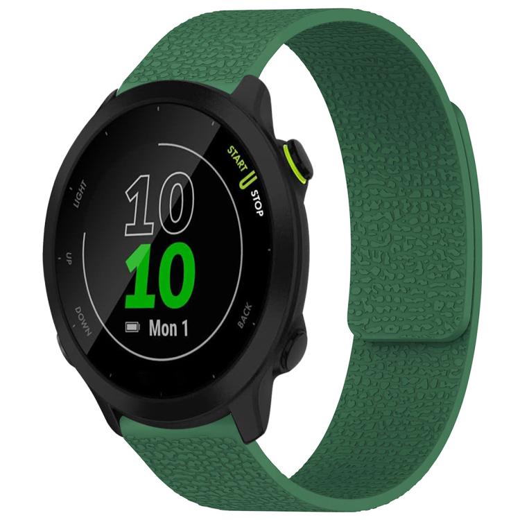 For Garmin Forerunner 45 / 45S / Swim 2 18mm xDfind Litchi Texture Magnetic Silicone Watch Band