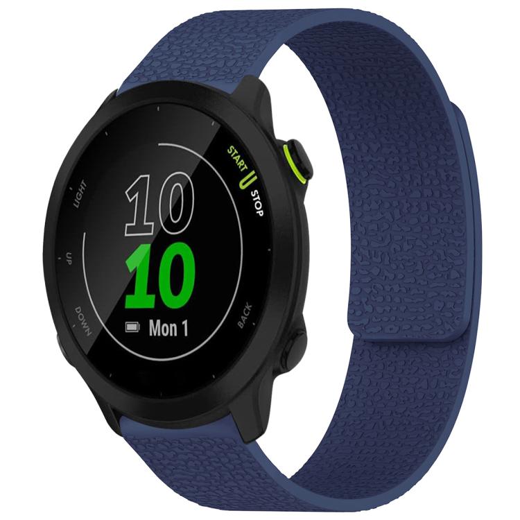 For Garmin Forerunner 45 / 45S / Swim 2 18mm xDfind Litchi Texture Magnetic Silicone Watch Band