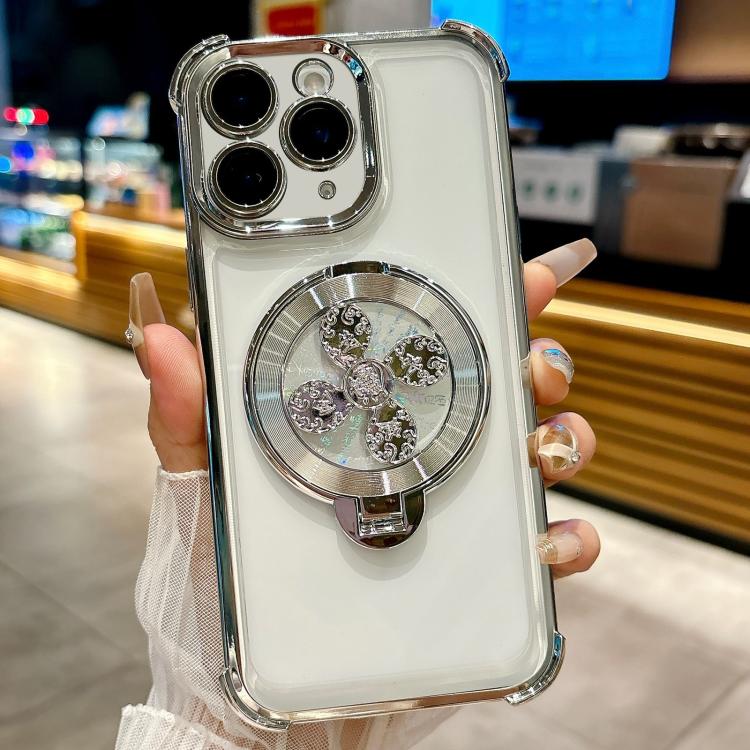 For iPhone 11 Pro Max Spinning Top Holder Phone Case