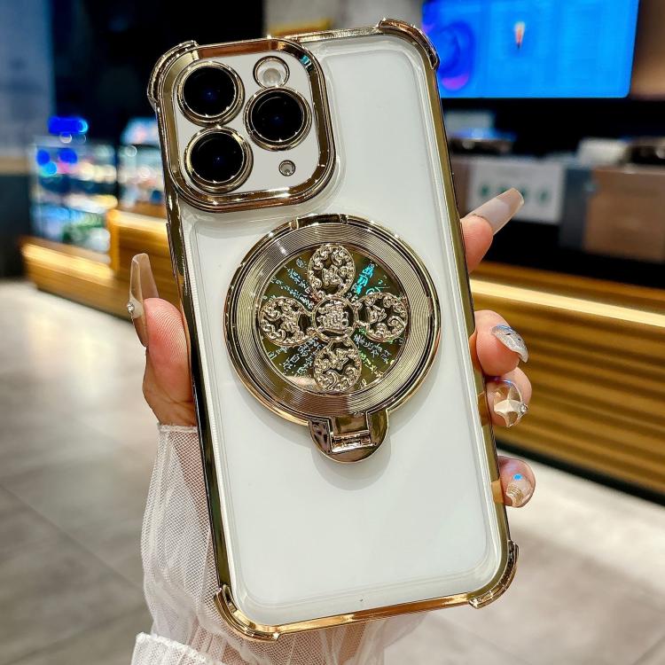 For iPhone 11 Pro Max Spinning Top Holder Phone Case