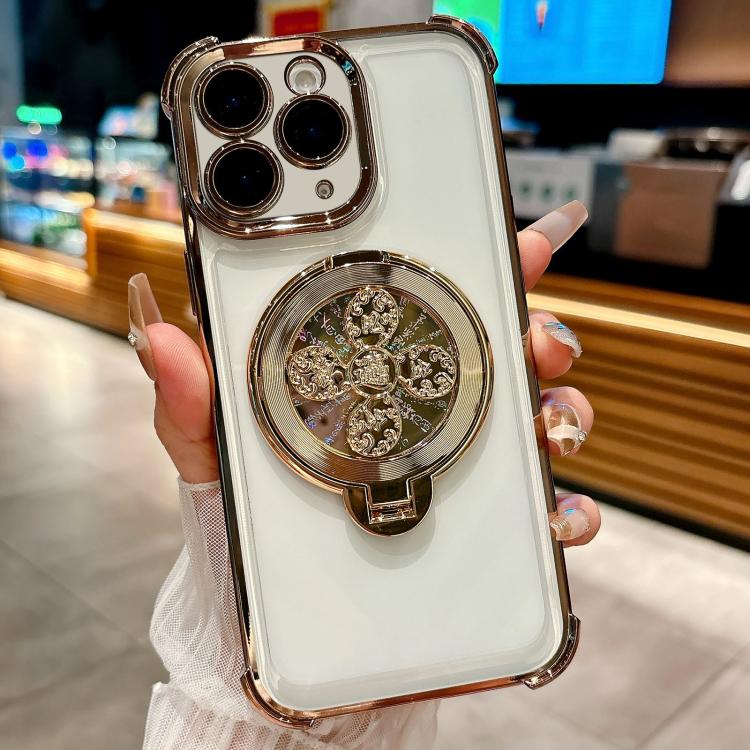 For iPhone 11 Pro Max Spinning Top Holder Phone Case