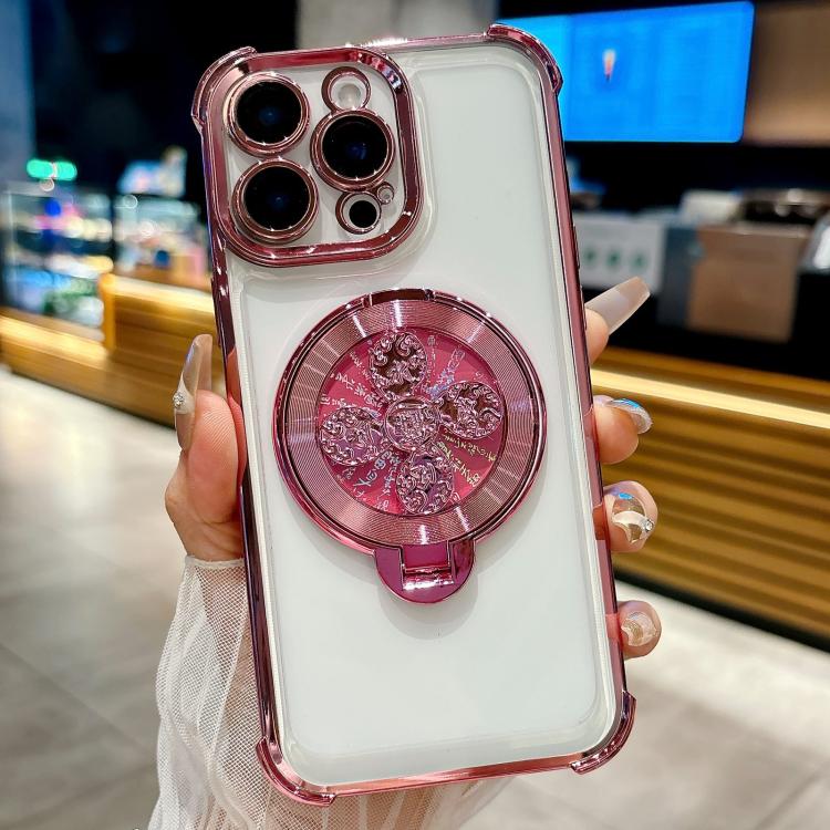 For iPhone 12 Pro Spinning Top Holder Phone Case