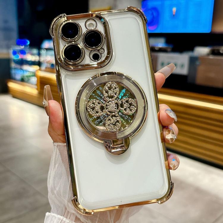 For iPhone 12 Pro Max Spinning Top Holder Phone Case