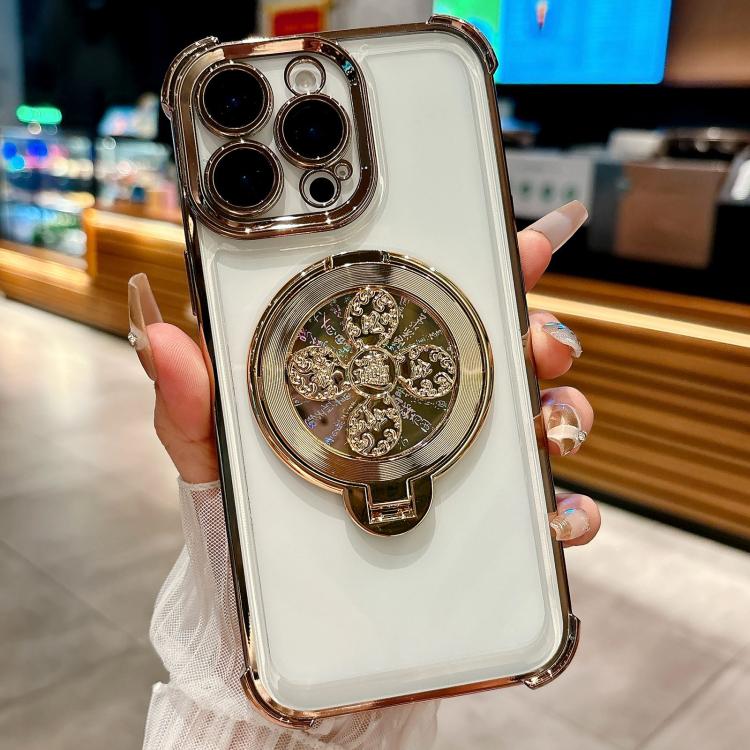 For iPhone 13 Pro Max Spinning Top Holder Phone Case