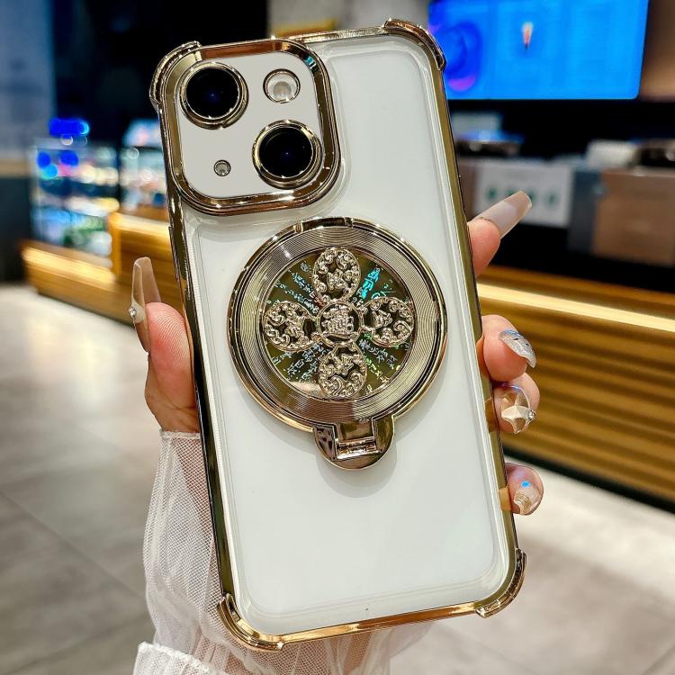 For iPhone 14 Plus Spinning Top Holder Phone Case