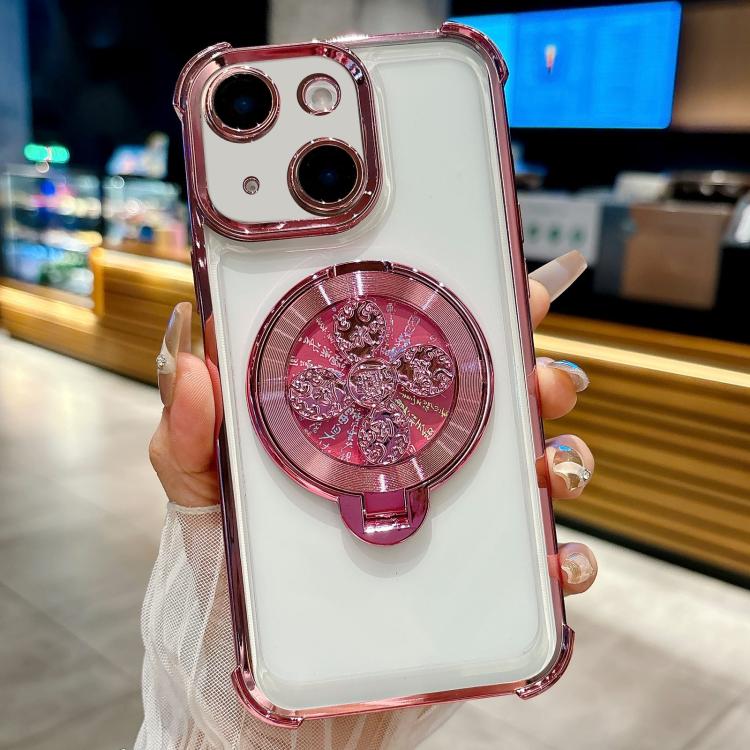For iPhone 15 Spinning Top Holder Phone Case