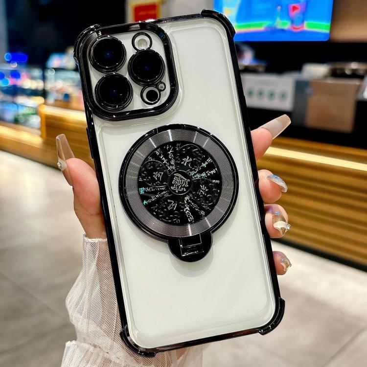 For iPhone 15 Pro Max Spinning Top Holder Phone Case