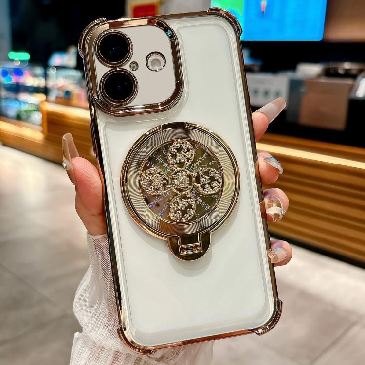 For iPhone 16 Spinning Top Holder Phone Case