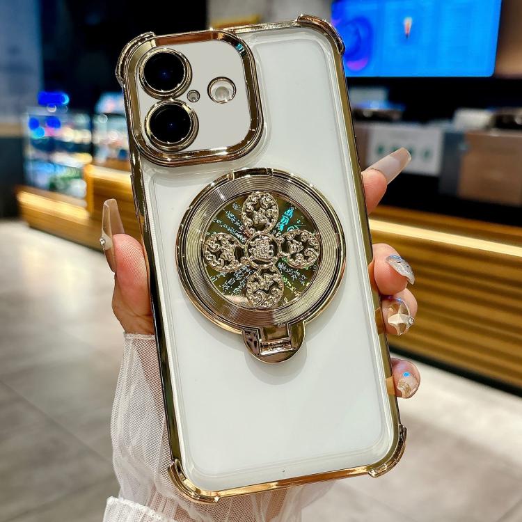 For iPhone 16 Plus Spinning Top Holder Phone Case