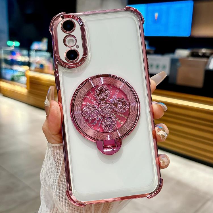 For iPhone XS / X Spinning Top Holder Phone Case