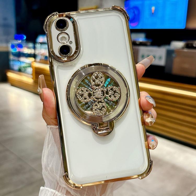 For iPhone XS / X Spinning Top Holder Phone Case