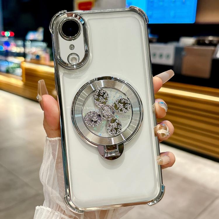For iPhone XR Spinning Top Holder Phone Case