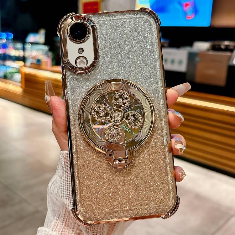 For iPhone XR Spinning Top Holder Phone Case