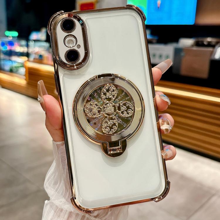 For iPhone XS Max Spinning Top Holder Phone Case