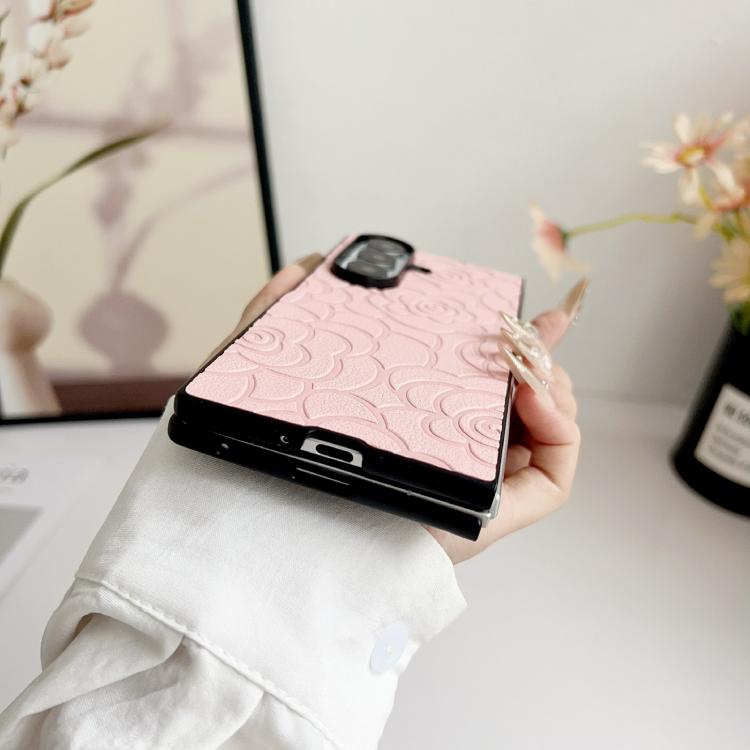 For Samsung Galaxy Z Fold7 5G Impression Camellia Pattern Protective Phone Case