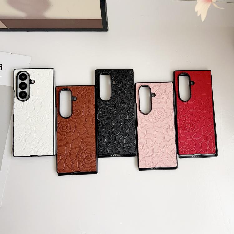 For Samsung Galaxy Z Fold7 5G Impression Camellia Pattern Protective Phone Case