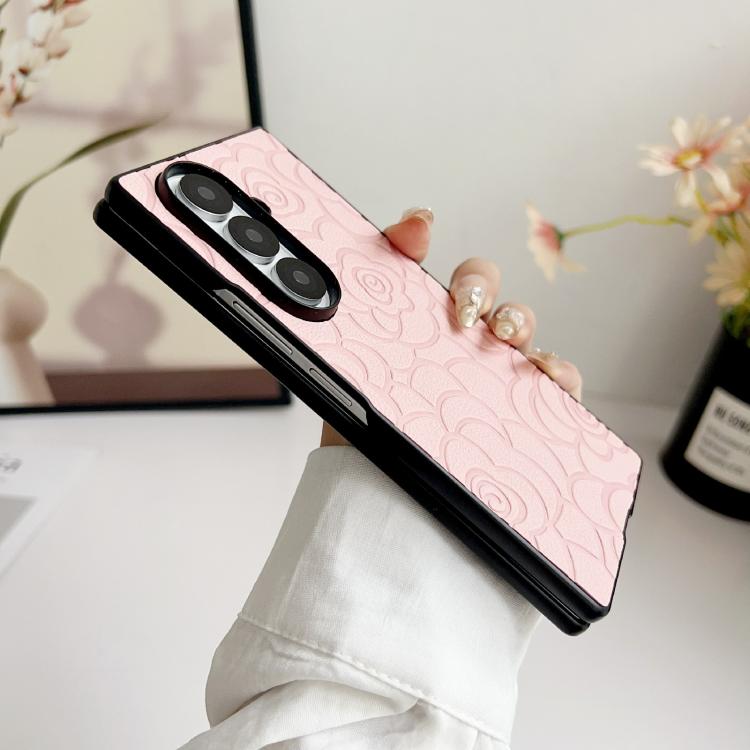 For Samsung Galaxy Z Fold7 5G Impression Camellia Pattern Protective Phone Case