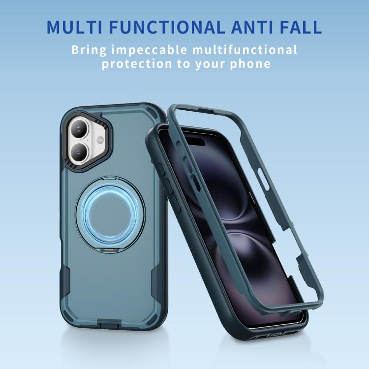For iPhone 16 Defend Rugged Gear Holder MagSafe Phone Case
