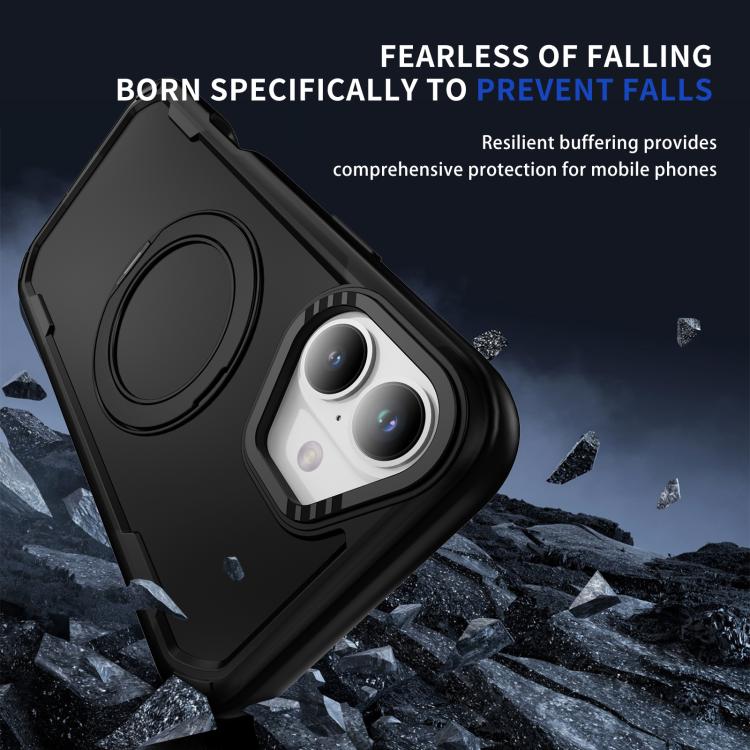 For iPhone 16 Defend Rugged Gear Holder MagSafe Phone Case
