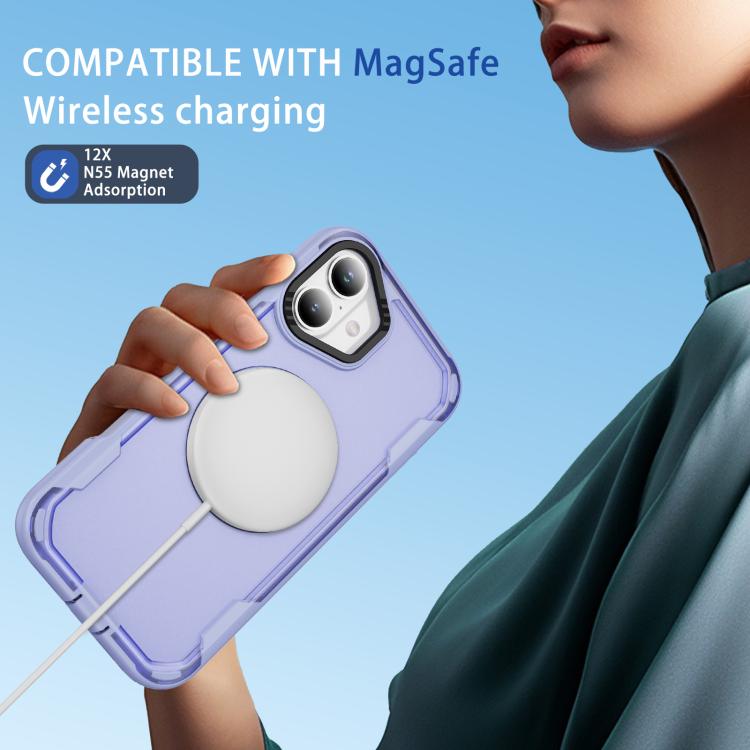 For iPhone 16 Defend Rugged Gear Holder MagSafe Phone Case