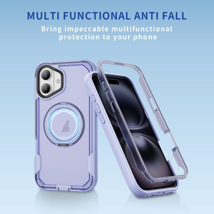 For iPhone 16 Plus Defend Rugged Gear Holder MagSafe Phone Case