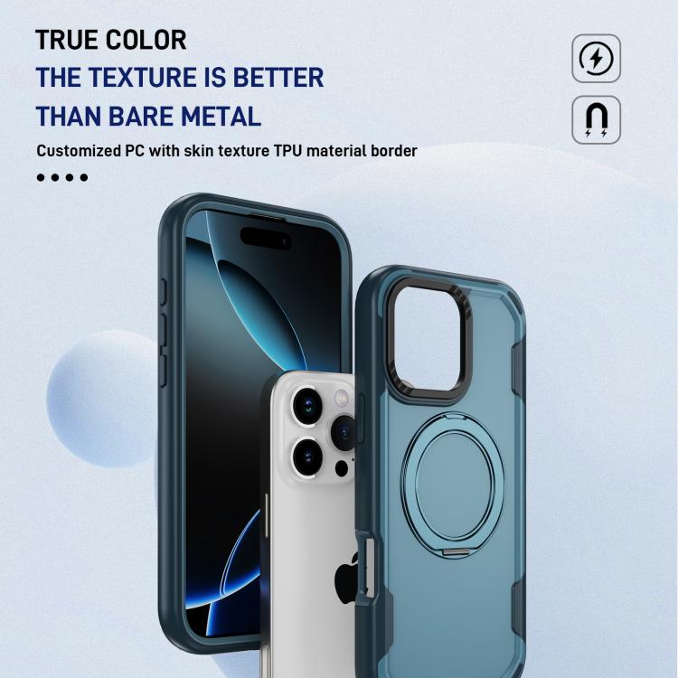 For iPhone 16 Pro Max Defend Rugged Gear Holder MagSafe Phone Case
