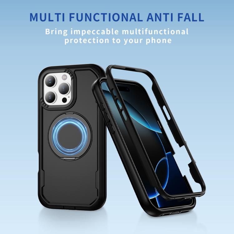 For iPhone 16 Pro Max Defend Rugged Gear Holder MagSafe Phone Case