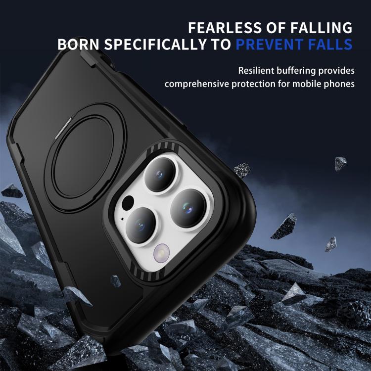 For iPhone 16 Pro Max Defend Rugged Gear Holder MagSafe Phone Case