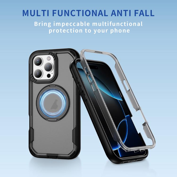 For iPhone 16 Pro Max Defend Rugged Gear Holder MagSafe Phone Case
