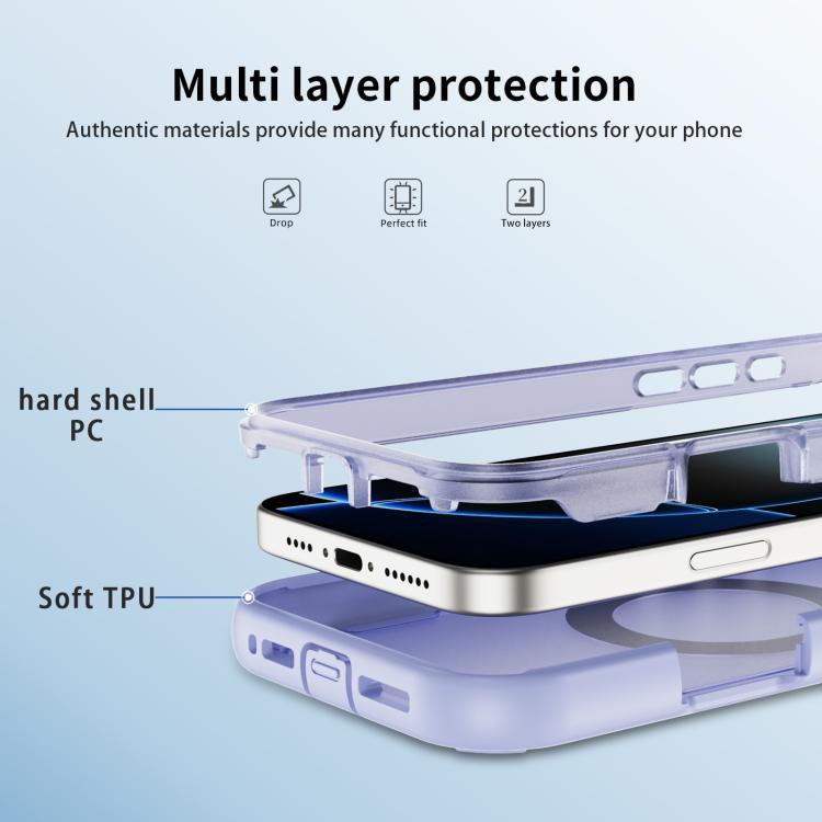 For iPhone 16 Pro Max Defend Rugged Gear Holder MagSafe Phone Case