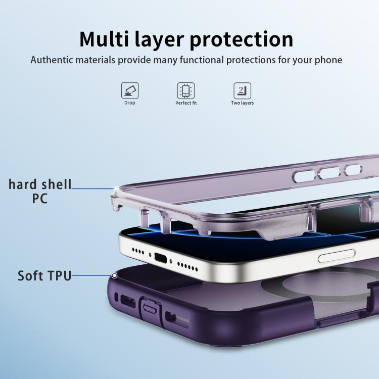 For iPhone 16 Pro Max Defend Rugged Gear Holder MagSafe Phone Case