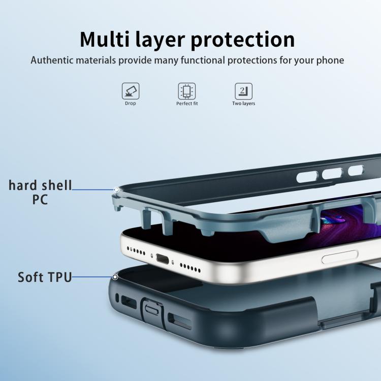 For iPhone 17 Pro Max Defend Rugged Gear Holder MagSafe Phone Case