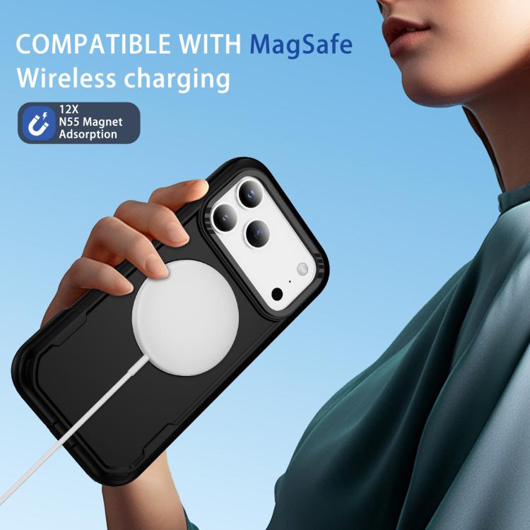 For iPhone 17 Pro Max Defend Rugged Gear Holder MagSafe Phone Case