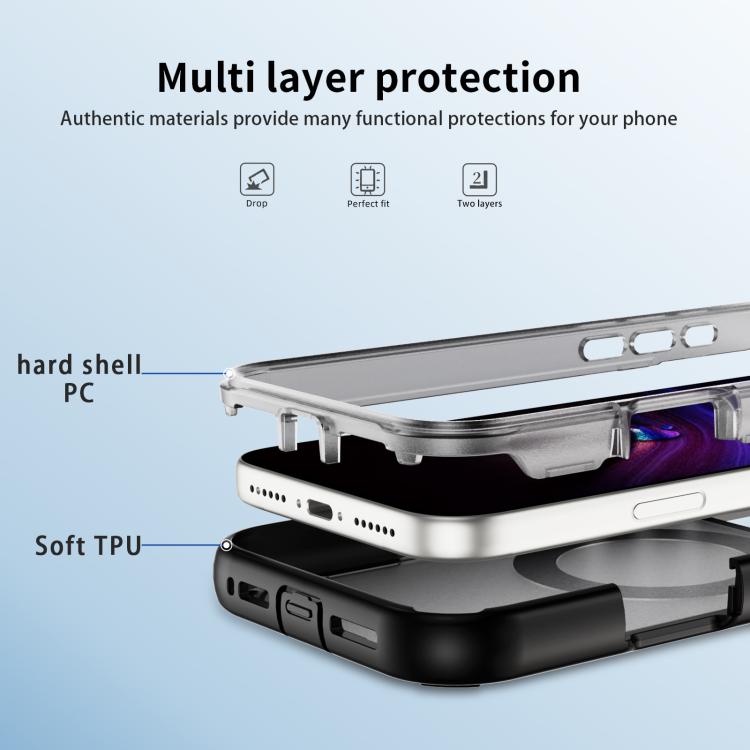 For iPhone 17 Pro Max Defend Rugged Gear Holder MagSafe Phone Case