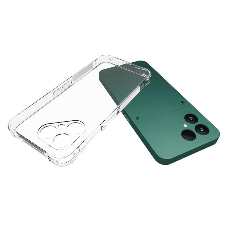 For Fairphone 6 Shockproof Non-slip Thickening TPU Phone Case - Transparent