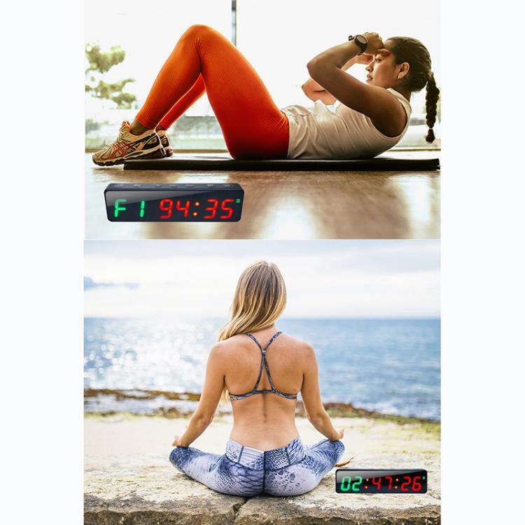 KYX--0010 Portable Magnetic Digital Display Timer Sports Group Countdown Timer - Black