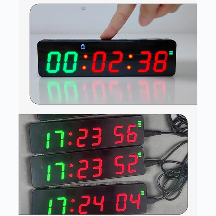 KYX--0010 Portable Magnetic Digital Display Timer Sports Group Countdown Timer - Black