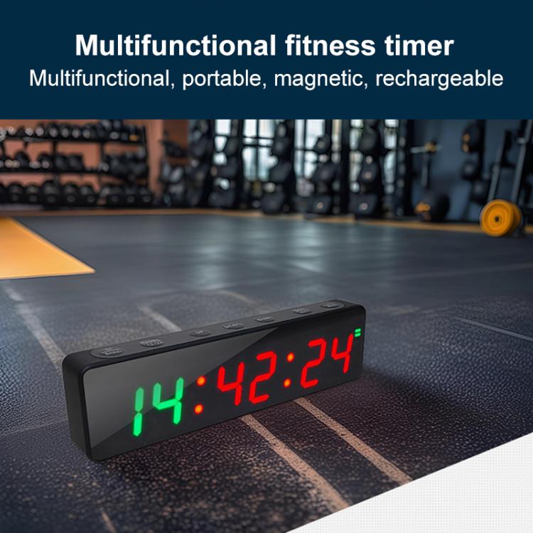 KYX--0010 Portable Magnetic Digital Display Timer Sports Group Countdown Timer - Black