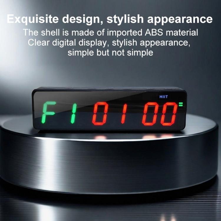 KYX--0010 Portable Magnetic Digital Display Timer Sports Group Countdown Timer - Black